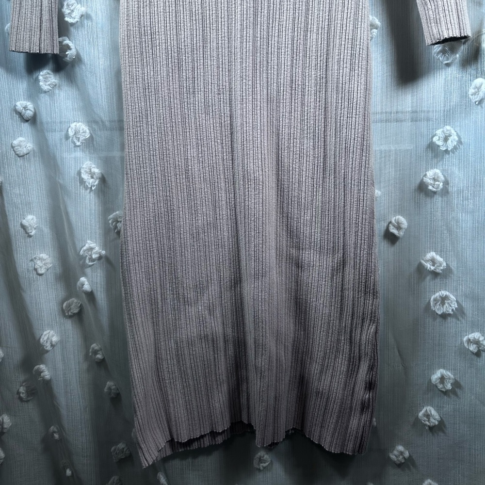 Merokeety Women’s Light Brown Ribbed Bodycon Knit Dress Size Medium - Picture 5 of 11